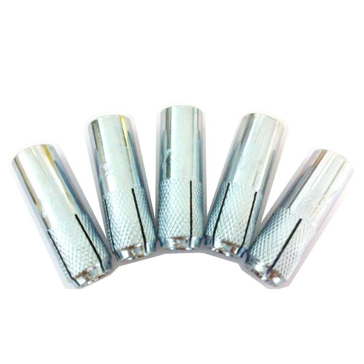 Drop-in Anchor Bolt, Knurled Anchor, Carbon Steel. Zinc Plated. Galvanized