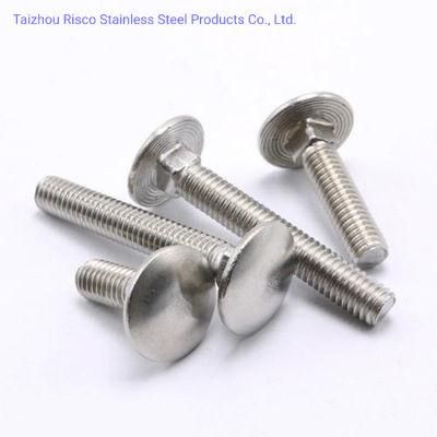 DIN603 GB512 ASTM Stainless Steel 304/316/201 High Quality Fastener Carriage Bolt