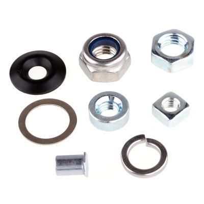 Carbon Steel Nylon Lock Nut Blue White Ring DIN 985 DIN 982 Hex Self Lock Nuts