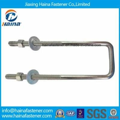 High Quality Hot DIP Galvanized Square Head U Bolt M6 M8 Customized Made