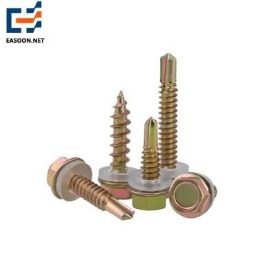 Hex Screw M6.3 Self Drilling Screw Steel Zinc Plated Screw 8.8