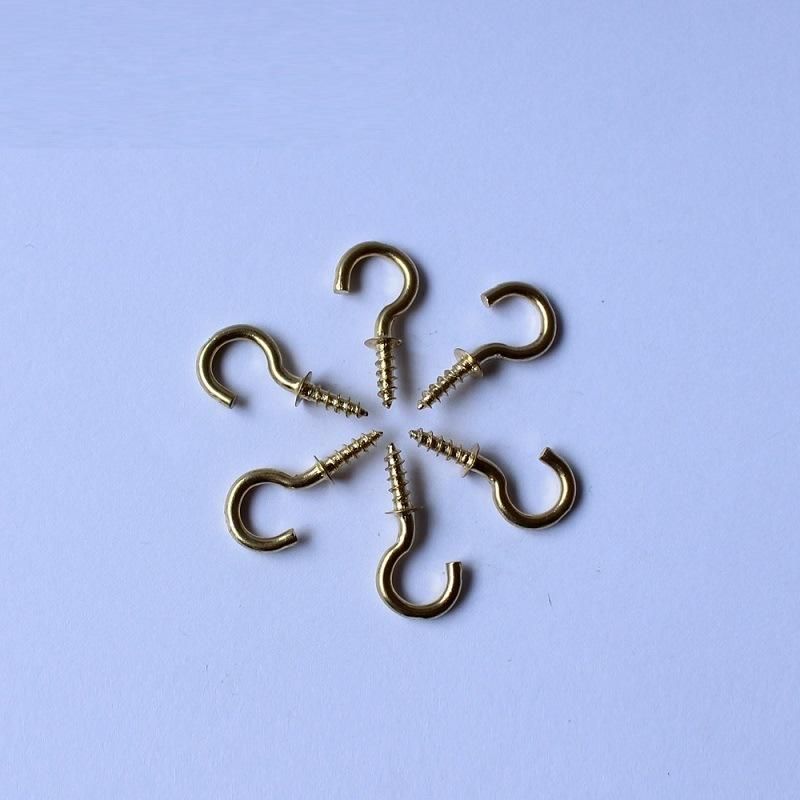 China Manufacturer Carbon Steel Eye Hook Screw with Washer Self Tapping Eye Screw