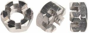 DIN935 DIN937 Zinc Platted Hex Slotted Nut with ISO Certificate
