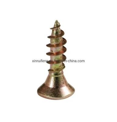 10mm-254mm Common Bolt Countersunk Head Carbon Steel Black Yellow Zinc Plated Chipboard Screw