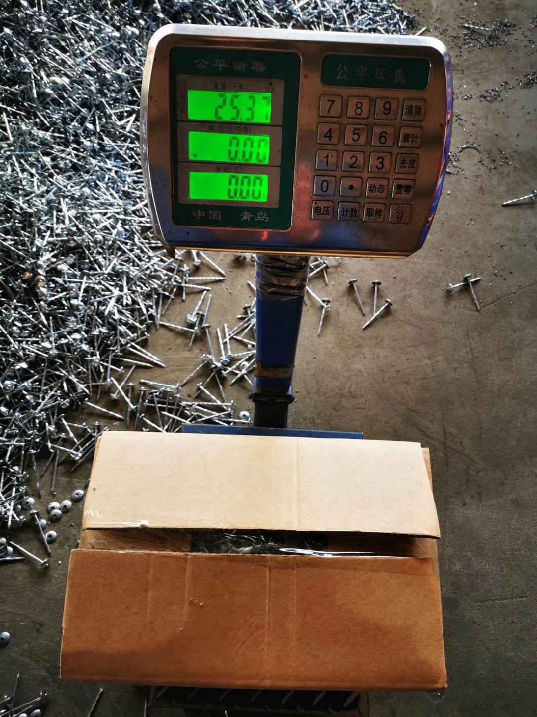 Popular 9g 3" Color Cap Ring Shank Roofing Nail Good Performance in Pallet Making