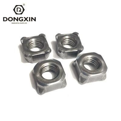 DIN928 High Quality Natural Color Carbon Steel Square Welding Nut Square Weld Nut