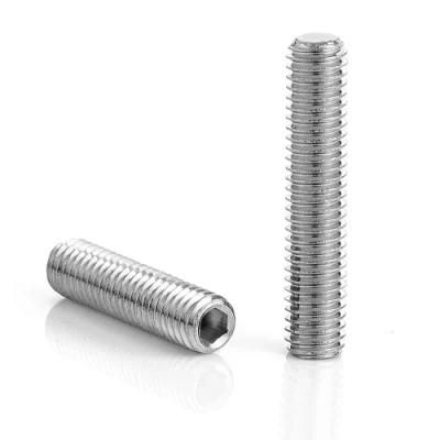 DIN916 304 Stainless Steel Hex Hexagon Socket Allen Cup Point Concave Grub Screw Set Bolt Headless Screw