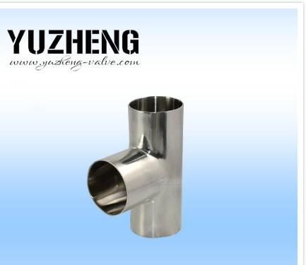 Sanitary Stainless Steel Long Weld End Tee