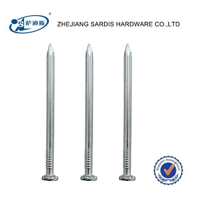 Polish Coating Flat Head Concrete Nails