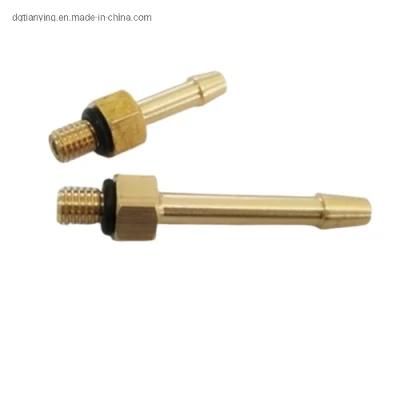 M5 Thread Metric Brass Barbed Hose Fittings with Rubber Ring