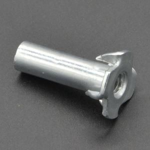 White Zinc Plated Four Prongs Tee Nut (CZ272)