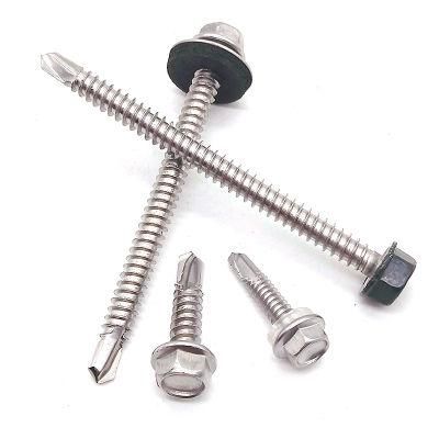 Stainless Steel Hexagon Metal Roofing Self Drilling Screws for Wood 2-12 mm