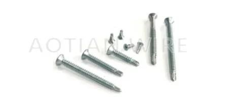 Flat Head Self Drilling Screws with Blue Zinc Plated in Size 3.9X25mm Packed with Bulk Cartons High Quality Carbon Steel Made Drilling Screws