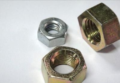 Yellow Zinc Plated DIN934 Hex Nut