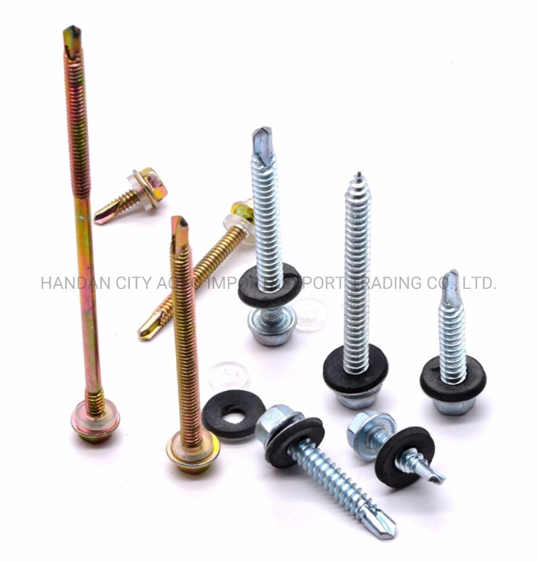 Galvanized Hex Roofing Plating Color Hexagon Self Drilling Screw