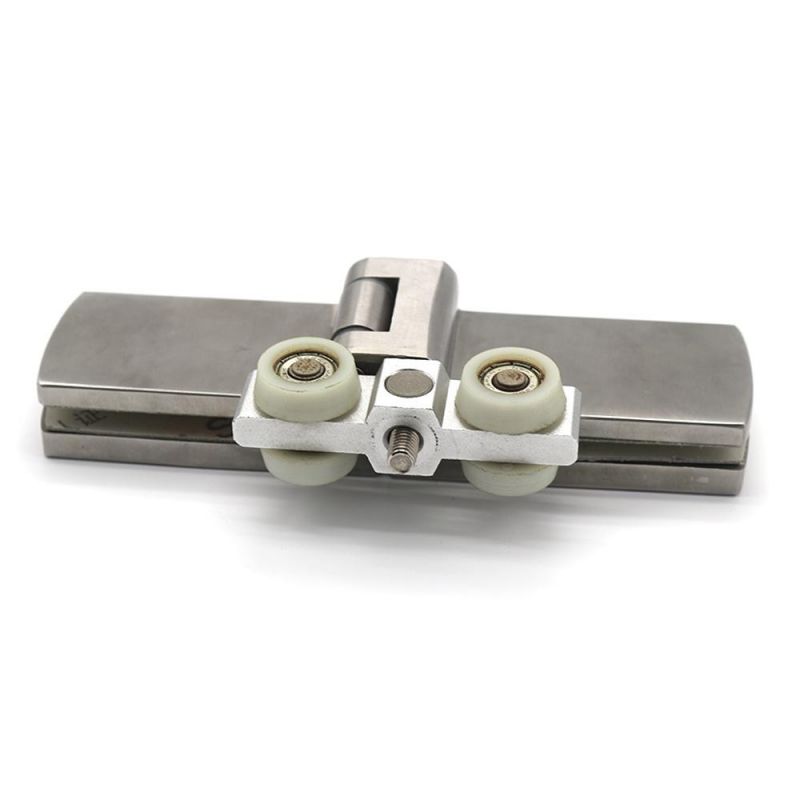 Interior Glass Door Stainless Steel Hanging Roller Fitting Patch