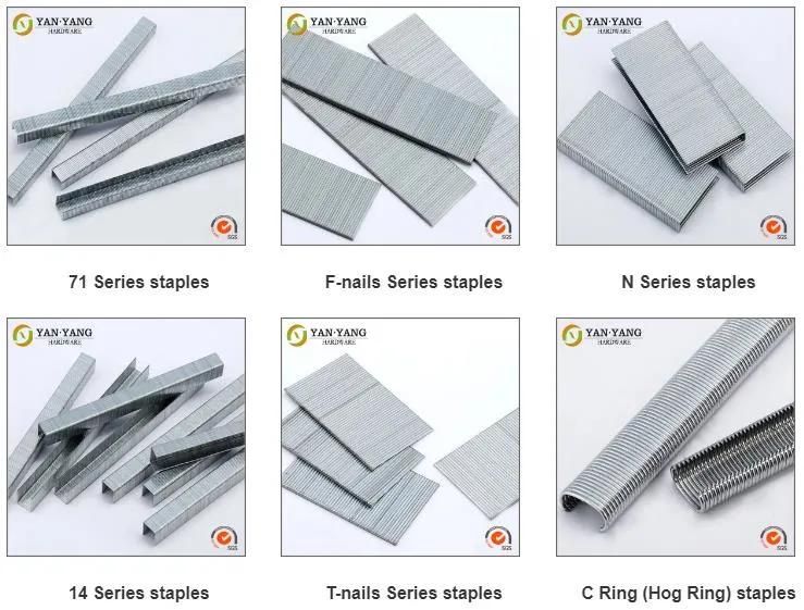 Factory Manufacturing Furniture Accessory Sc-6 Pneumatic Mattress Hog Ring Staples