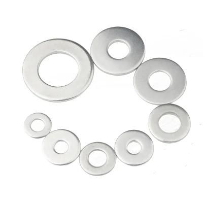 China Supplier M3 to M10 Zinc Plated SAE Carbon Steel Stainless Steel Stamped Plate Flat Round Washer