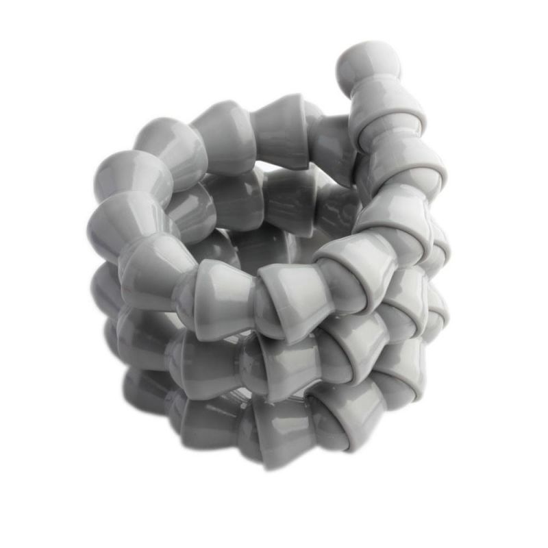 Xhnotion Pneumatic 1/2′′ Grey Color Plastic Removable Modular Hose 15cm Positionable Hose Coolant Tube