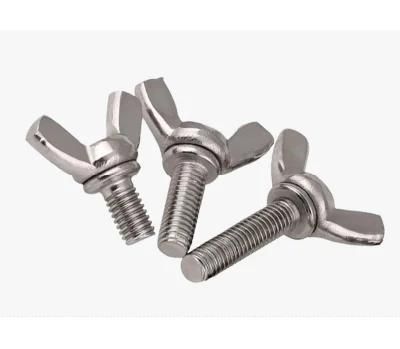 DIN315 Stainless Steel Wing Nuts Fasteners Formwork Tie Rod Construction Customized Steel Lock Zinc Plated Iron ANSI Wing Nut