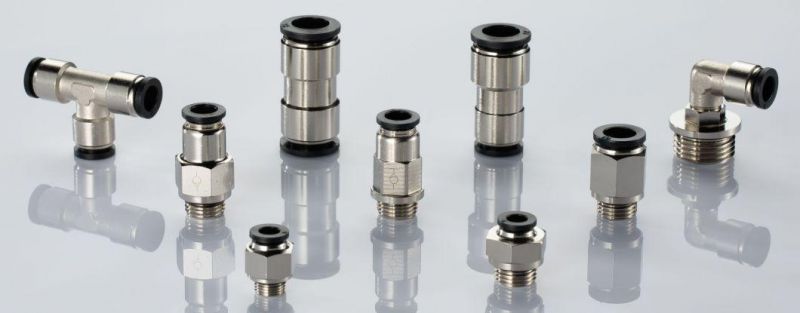 Xhnotion - Pneumatic Plastic Push to Connector Male Straight Air Hose Push in Fittings