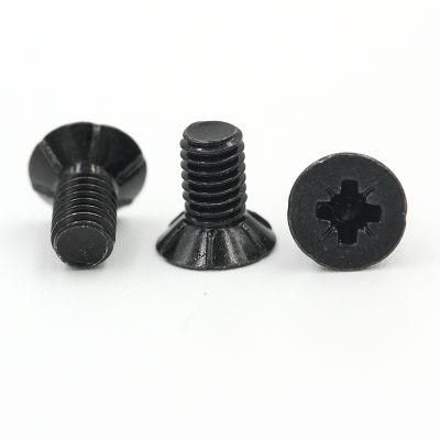 Black/Blue Zinc Plating Countersunk Head Pozidriv Machine Screw