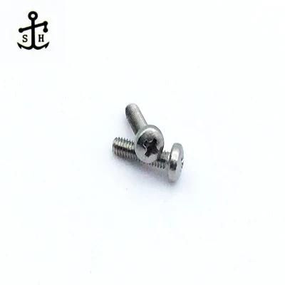 Ss DIN7985 M2.5X10 Stainless Steel Cross Pan Head Machine Screw Made in China