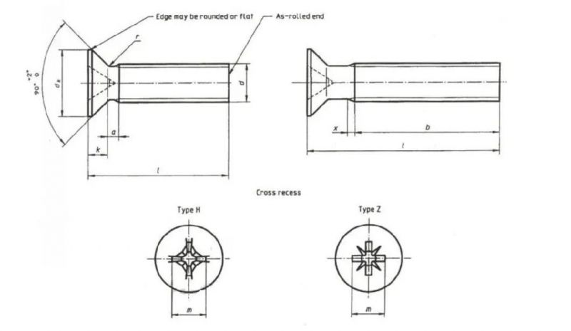 Csk Head/Truss Head/Customized Head/Round Head/Socket Cap Head/Countersunk/Hex Socket/Flat Head Machine Screw