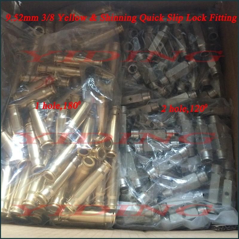 Misting Tee Push Slip Lock Fitting High Pressure Fogging Machine Slip Lock Tee Connector Brass Joint Fog Machine T Fitting Quick Slip T Joint Straight Fitting