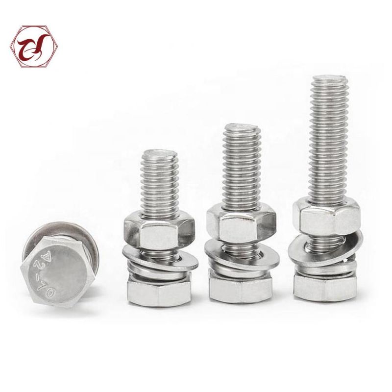 A2-70 Stainless Steel Hex Head Bolt with Dog Point