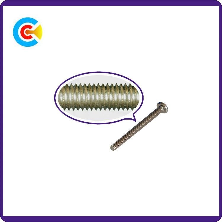 GB/DIN/JIS/ANSI Carbon-Steel/Stainless-Steel 4.8/8.8/10.9 Galvanized Cross Shaft Screws for Building