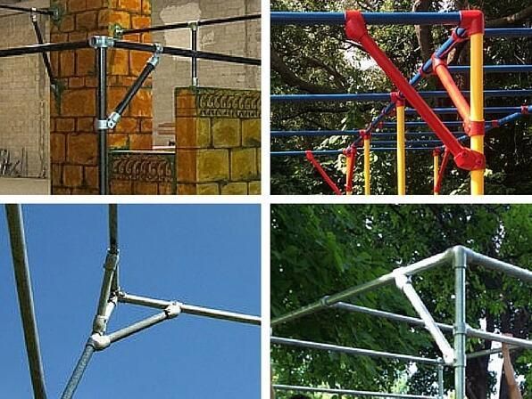 Key Clamp Fittings for Constructing Handrails Guardrails and Barriers