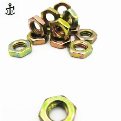 China Manufacturer Zinc Plated DIN439 Finished Hex Jam Thin Nut