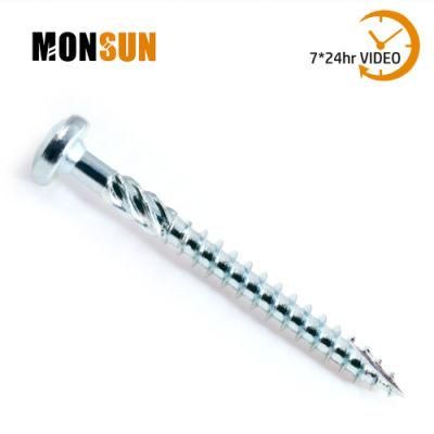 Phillips/Square Drive Pan Head Cutting Point Type 17 Yellow/Bule Zinc Galvanised Steel Chipboard Screws