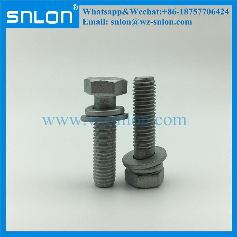 Hot DIP Galvanized Hex Bolt with Washer