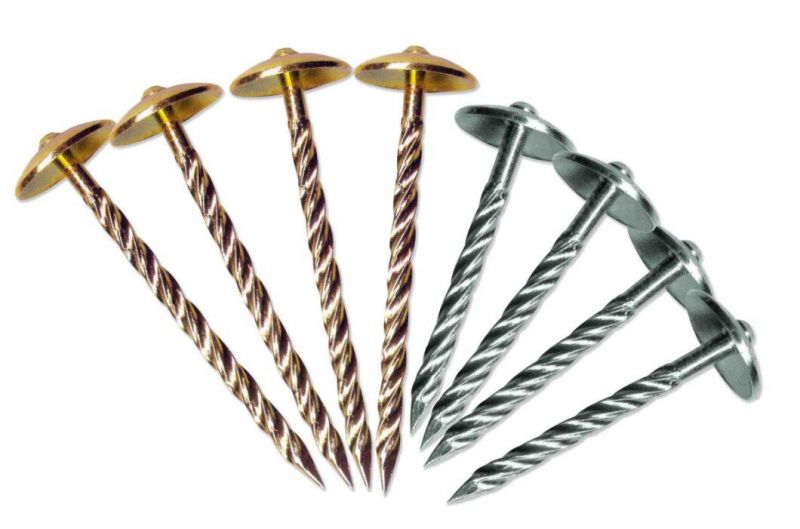 Umbrella Head Threading Shank Roofing Nails