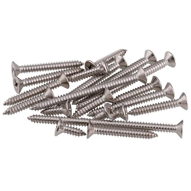 Furniture Use M2-M6 Nickel Finish Phillips Drive Pan Head Self-Tapping Screw