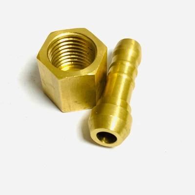 Hasco Plug Brass Hose Barb Push Fittings with Nut