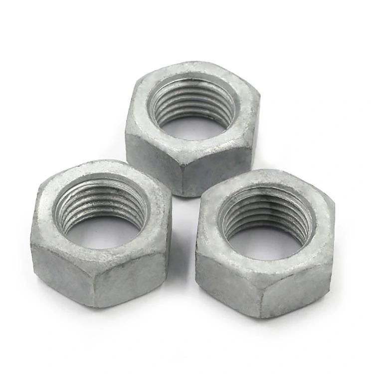 ASTM 18.2.2 Hex Nut Hex Head Nut Carbon Steel HDG Hot DIP Galvanized