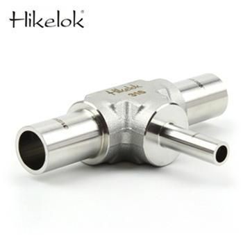 Hikelok Ultrahigh Purity Stainless Steel Long Arm Butt Weld Fittings Union Tees