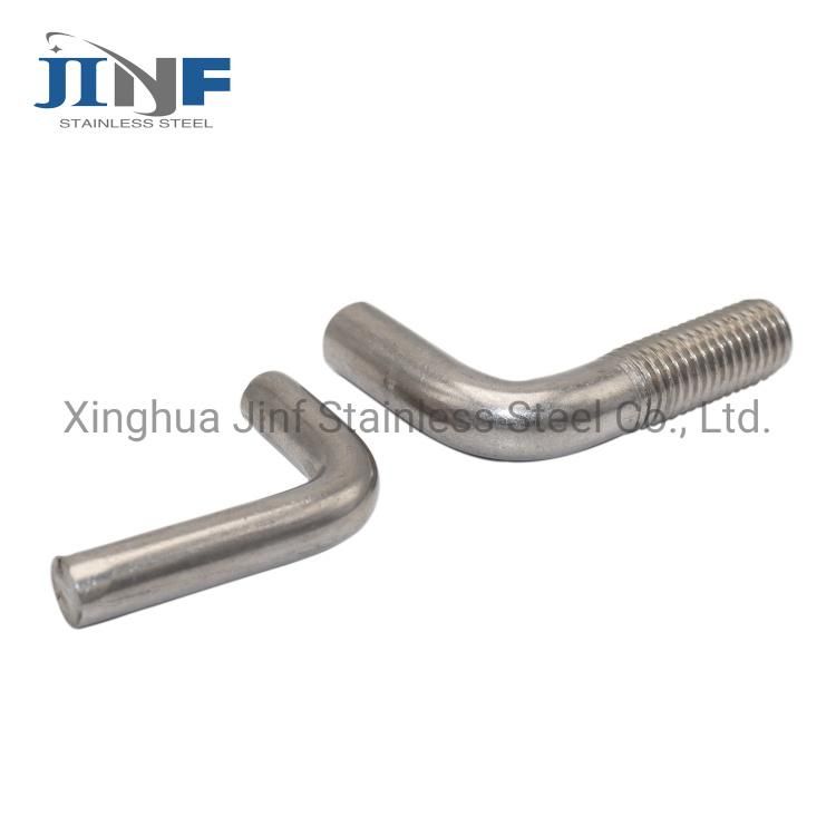 China Factory Stainless Steel L J S Hook Bolt