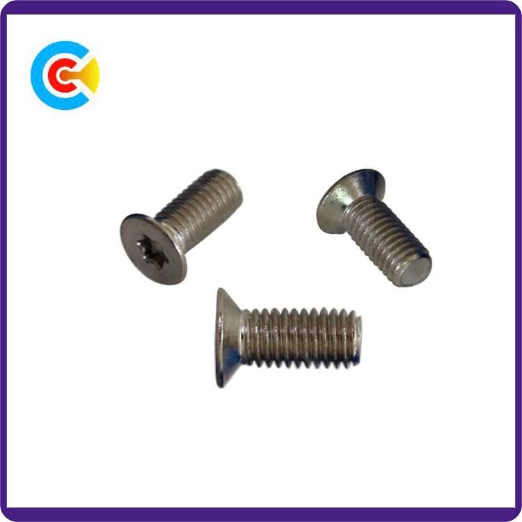 Carbon Steel/4.8/8.8/10.9 M3/Galvanized Cinquefoil/Plum Blossom/Countersunk Head Screw for Electronic/Machinery/Industry Fasteners