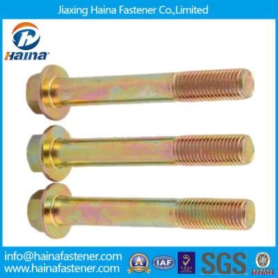 High Strength 8.8 Grade Flange Bolts with Color Zinc Plated