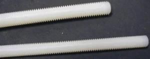 Nylon PA 6, 6 Plastic Threaded Rod