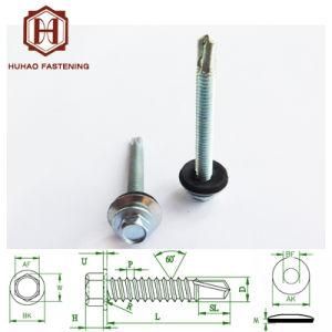 Hex Head with Washer Zinc Coated Self Drilling Screw
