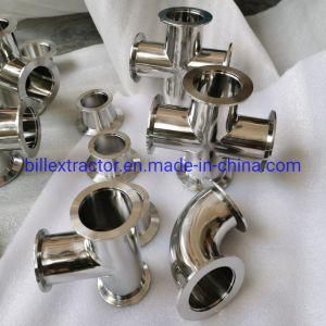 Stainless Steel Vacuum Pipe Fittings Kf50 90degree Elbow