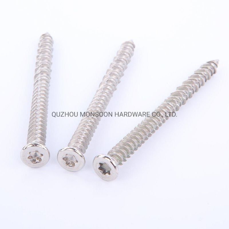 Stainless Steel Concrete Screws with High-Low Thread