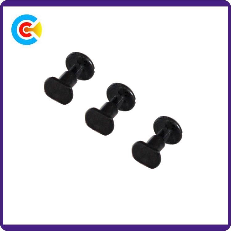 Chicago Screw Black Male and Female Flat Head Screws Rivet Screw