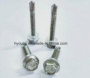 Self Drilling Screw Hex Head Screw with Flange Building Material