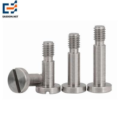 Square Slotted Pan Head Shoulder Screw M2 M3 Pan Head Flat Head Socket Slotted Step Shoulder Screw Shoulder Machine Screws 304
